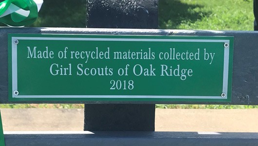 Girl Scouts Create Recycled Bench for Animal Shelter